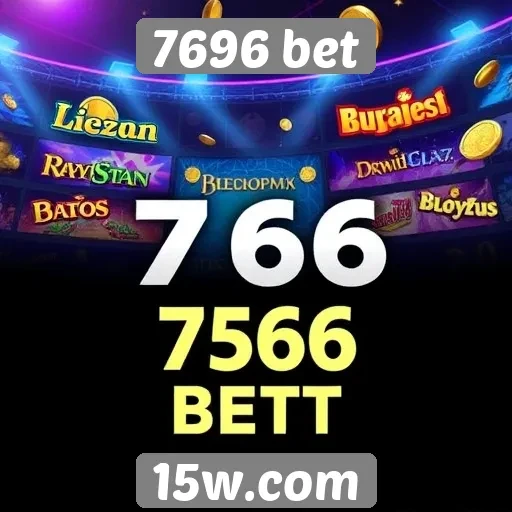Variedade de jogos oferecidos por 7696 bet